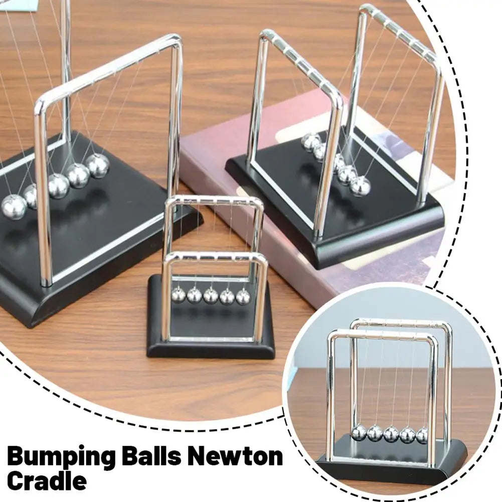 Newton'S Cradle Balance Ball Steel Pendulum Motion Toy for Physics Science Education Stress Relief Desk Christmas Home Decor