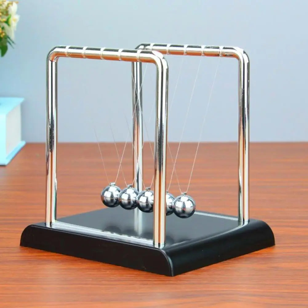 Newton'S Cradle Balance Ball Steel Pendulum Motion Toy for Physics Science Education Stress Relief Desk Christmas Home Decor